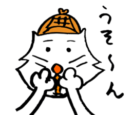 cat's pad detective sticker #2356110