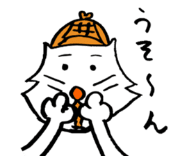 cat's pad detective sticker #2356110