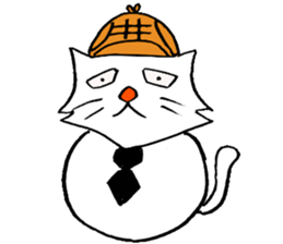 cat's pad detective sticker #2356113