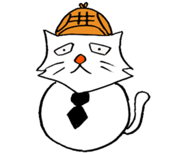 cat's pad detective sticker #2356113