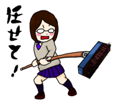 Science girls fight sticker #2356129