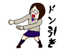 Science girls fight sticker #2356151