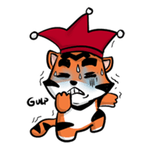 Funny & Cute Tiger Clown Stickers sticker #2356363