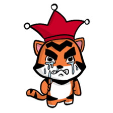 Funny & Cute Tiger Clown Stickers sticker #2356364