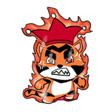 Funny & Cute Tiger Clown Stickers sticker #2356366