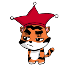 Funny & Cute Tiger Clown Stickers sticker #2356370