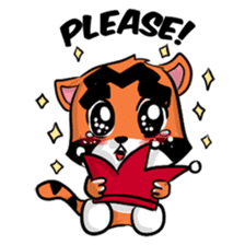 Funny & Cute Tiger Clown Stickers sticker #2356379