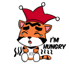 Funny & Cute Tiger Clown Stickers sticker #2356383