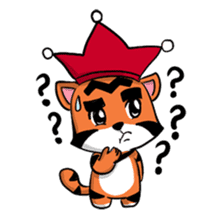 Funny & Cute Tiger Clown Stickers sticker #2356384