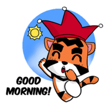 Funny & Cute Tiger Clown Stickers sticker #2356389