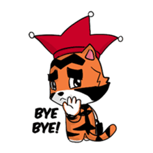 Funny & Cute Tiger Clown Stickers sticker #2356394