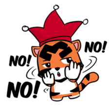 Funny & Cute Tiger Clown Stickers sticker #2356396