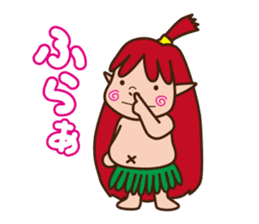 okinawan fairy kijimunchan sticker #2357360
