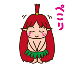 okinawan fairy kijimunchan sticker #2357362