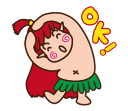 okinawan fairy kijimunchan sticker #2357364