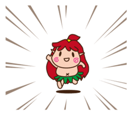 okinawan fairy kijimunchan sticker #2357384
