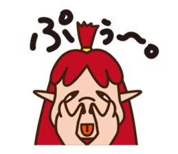 okinawan fairy kijimunchan sticker #2357395