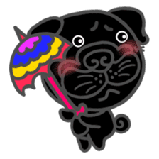 SihWun's Pug World (3) sticker #2358284