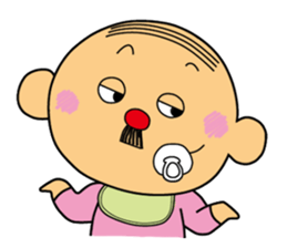 Baby-old man sticker #2358409