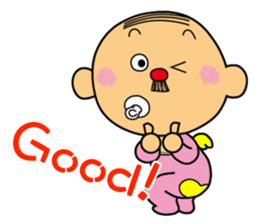 Baby-old man sticker #2358425