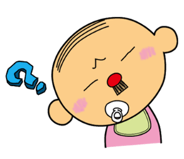 Baby-old man sticker #2358431