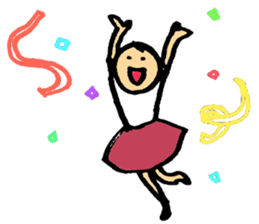 A short-hair girl's ordinary days sticker #2358933