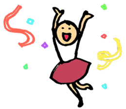 A short-hair girl's ordinary days sticker #2358933