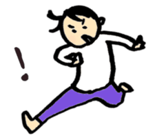 A short-hair girl's ordinary days sticker #2358946