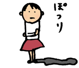 A short-hair girl's ordinary days sticker #2358948