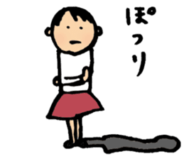 A short-hair girl's ordinary days sticker #2358948