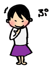 A short-hair girl's ordinary days sticker #2358949