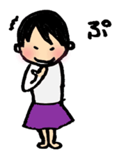 A short-hair girl's ordinary days sticker #2358949