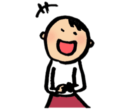 A short-hair girl's ordinary days sticker #2358955