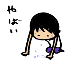 A short-hair girl's ordinary days sticker #2358956