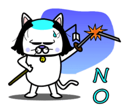 Topknot cat Tamao sticker #2358960