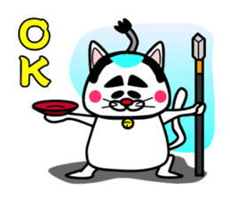 Topknot cat Tamao sticker #2358961