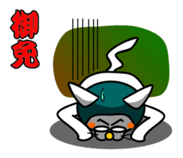 Topknot cat Tamao sticker #2358967