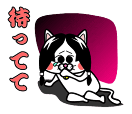 Topknot cat Tamao sticker #2358971