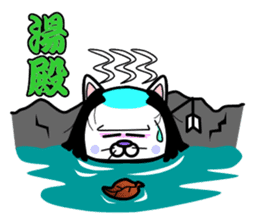 Topknot cat Tamao sticker #2358973