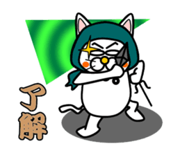 Topknot cat Tamao sticker #2358975