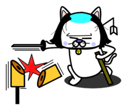 Topknot cat Tamao sticker #2358980