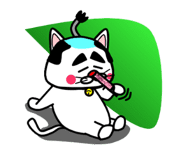 Topknot cat Tamao sticker #2358981
