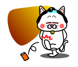 Topknot cat Tamao sticker #2358982