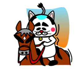 Topknot cat Tamao sticker #2358983
