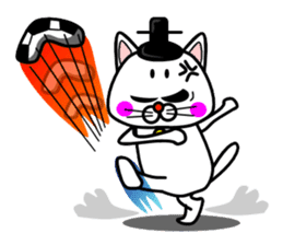 Topknot cat Tamao sticker #2358984