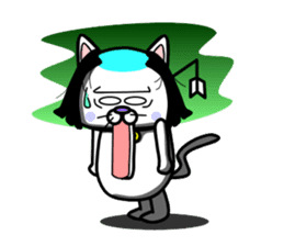 Topknot cat Tamao sticker #2358986