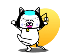 Topknot cat Tamao sticker #2358987