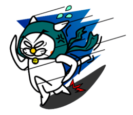 Topknot cat Tamao sticker #2358988