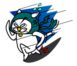 Topknot cat Tamao sticker #2358988