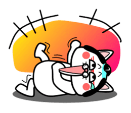 Topknot cat Tamao sticker #2358991